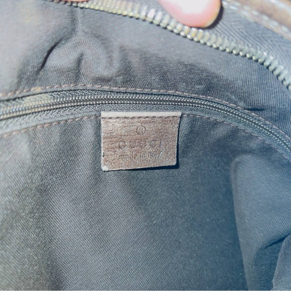 Gucci Logo Abbey GG Pattern D-Ring Canvas/Leather Crossbody Shoulder Bag Brown - Picture 15 of 16